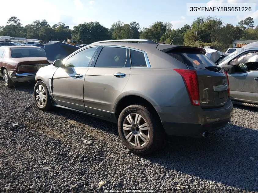 2011 CADILLAC SRX VIN 3GYFNAEY5BS651226 — фото 3