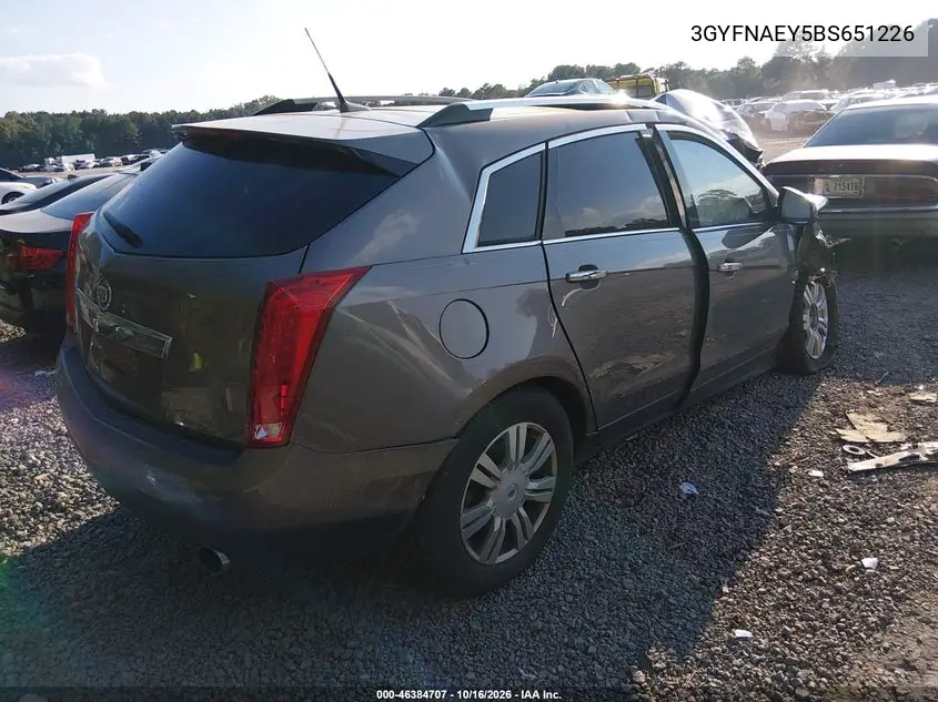 2011 CADILLAC SRX VIN 3GYFNAEY5BS651226 — фото 4