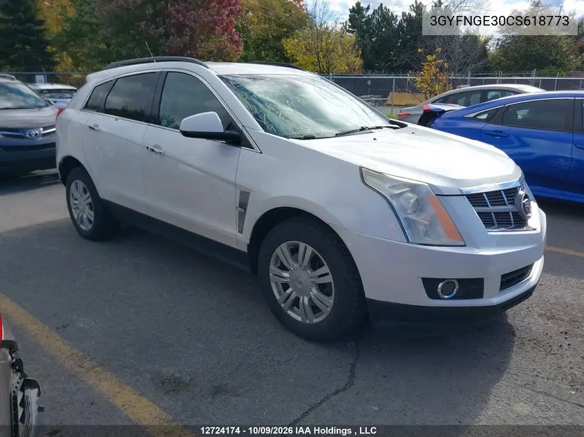 CADILLAC SRX 2012, VIN 3GYFNGE30CS618773
