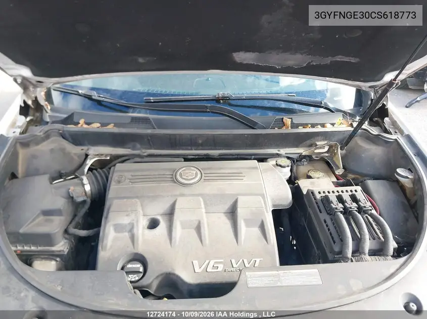 2012 CADILLAC SRX VIN 3GYFNGE30CS618773 — фото 10