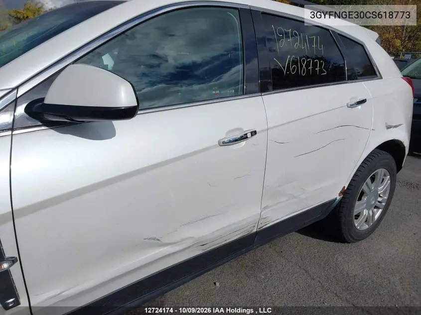 2012 CADILLAC SRX VIN 3GYFNGE30CS618773 — фото 6