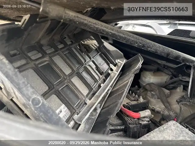 2012 CADILLAC SRX VIN 3GYFNFE39CS510663 — фото 10