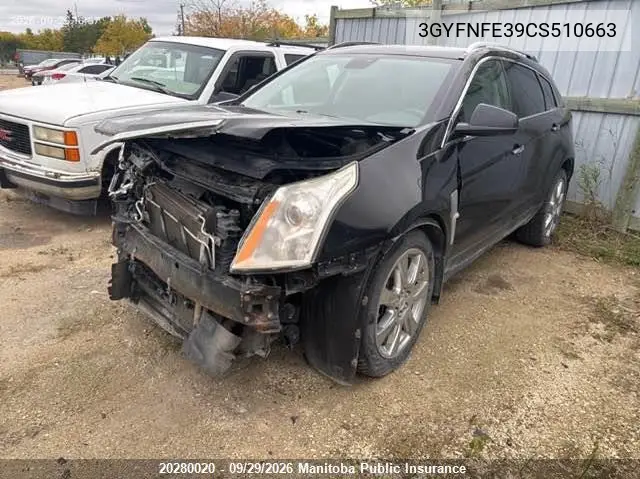 2012 CADILLAC SRX VIN 3GYFNFE39CS510663 — фото 2
