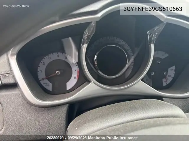 2012 CADILLAC SRX VIN 3GYFNFE39CS510663 — фото 7
