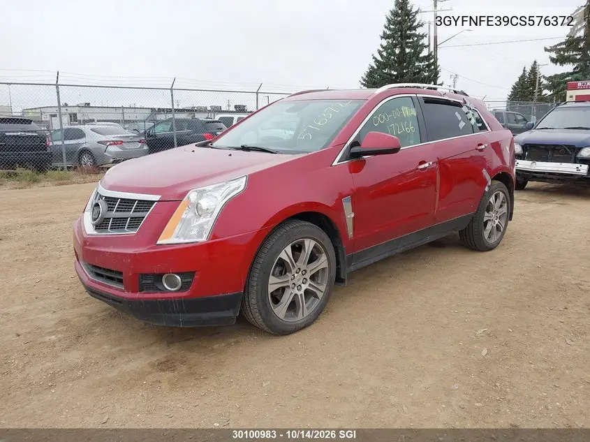 2012 CADILLAC SRX VIN 3GYFNFE39CS576372 — фото 2