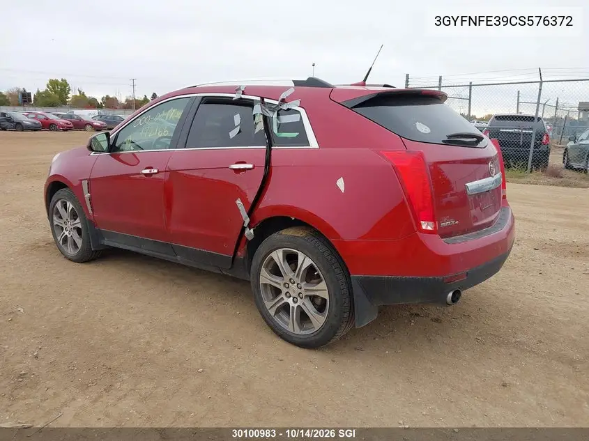 2012 CADILLAC SRX VIN 3GYFNFE39CS576372 — фото 3
