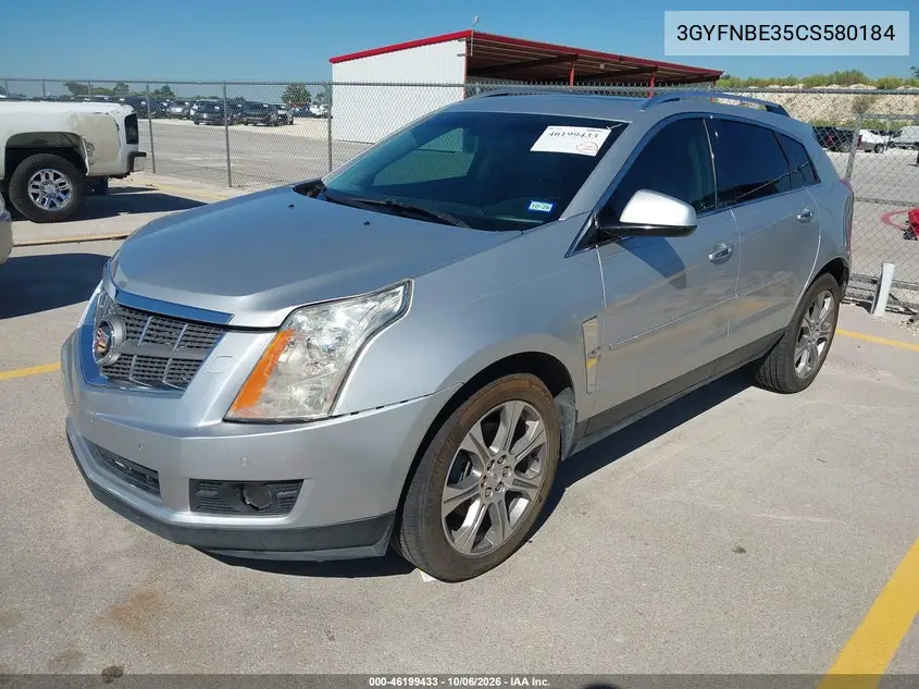 2012 CADILLAC SRX VIN 3GYFNBE35CS580184 — фото 2