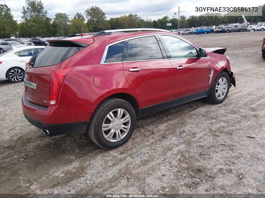 2012 CADILLAC SRX VIN 3GYFNAE33CS586172 — фото 4