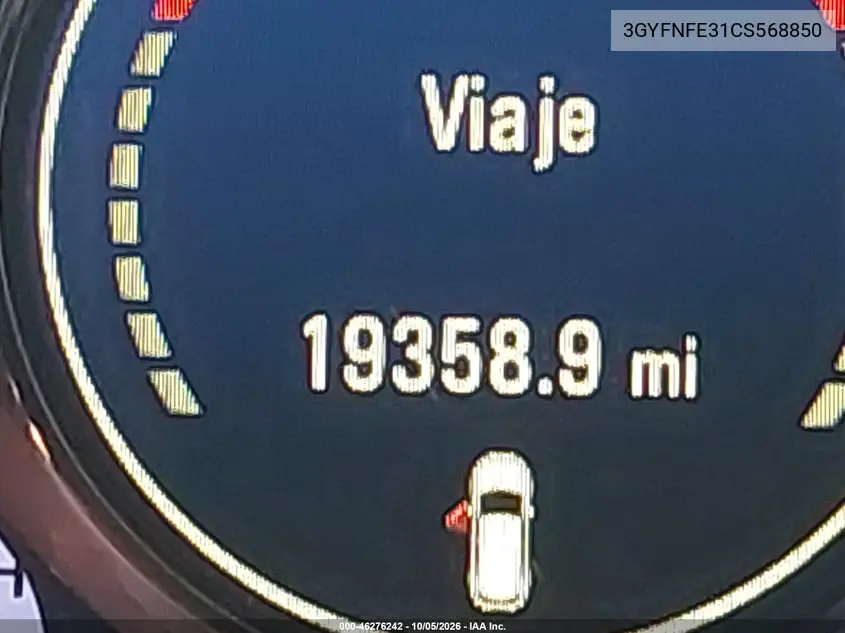 2012 CADILLAC SRX VIN 3GYFNFE31CS568850 — фото 15