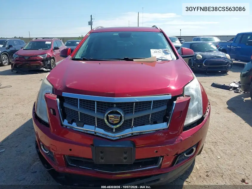 2012 CADILLAC SRX VIN 3GYFNBE38CS563086 — фото 11