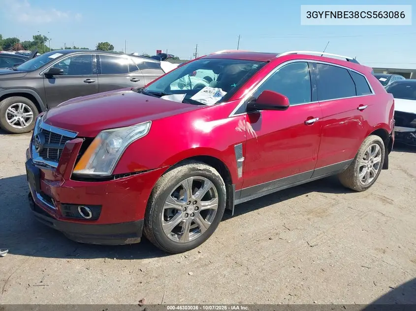 2012 CADILLAC SRX VIN 3GYFNBE38CS563086 — фото 2