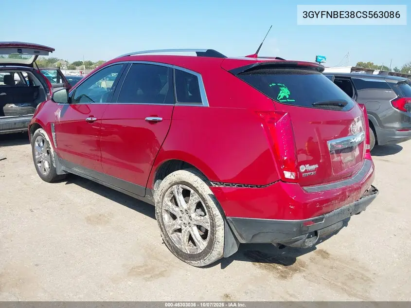 2012 CADILLAC SRX VIN 3GYFNBE38CS563086 — фото 3