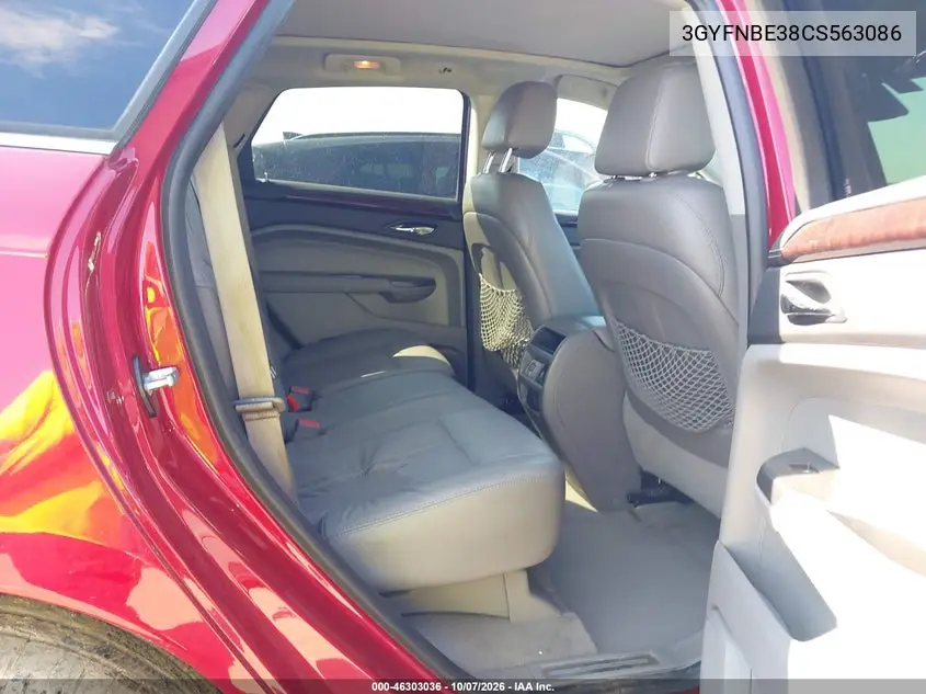 2012 CADILLAC SRX VIN 3GYFNBE38CS563086 — фото 8