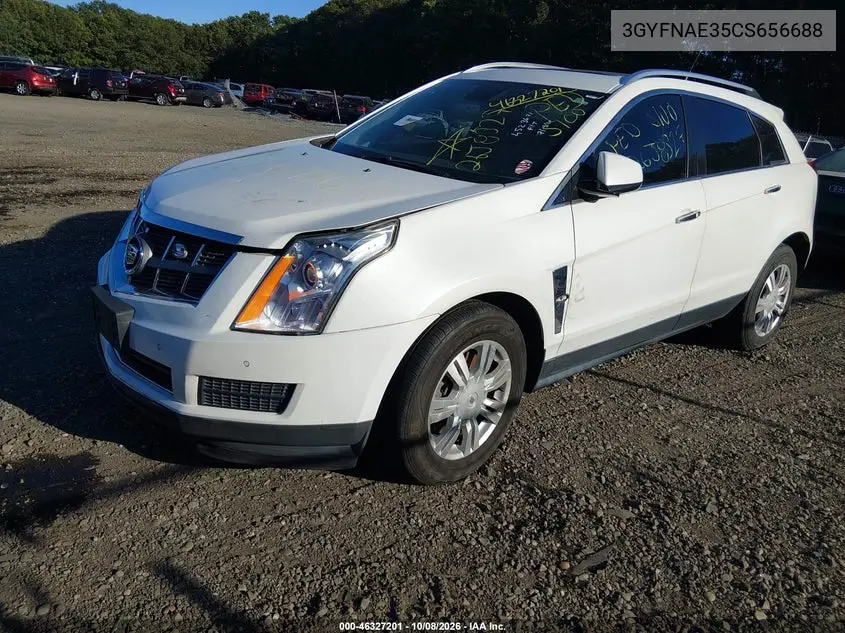 2012 CADILLAC SRX VIN 3GYFNAE35CS656688 — фото 2