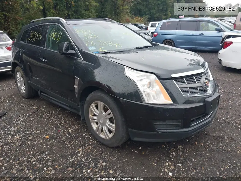 CADILLAC SRX 2012, VIN 3GYFNDE31CS629182