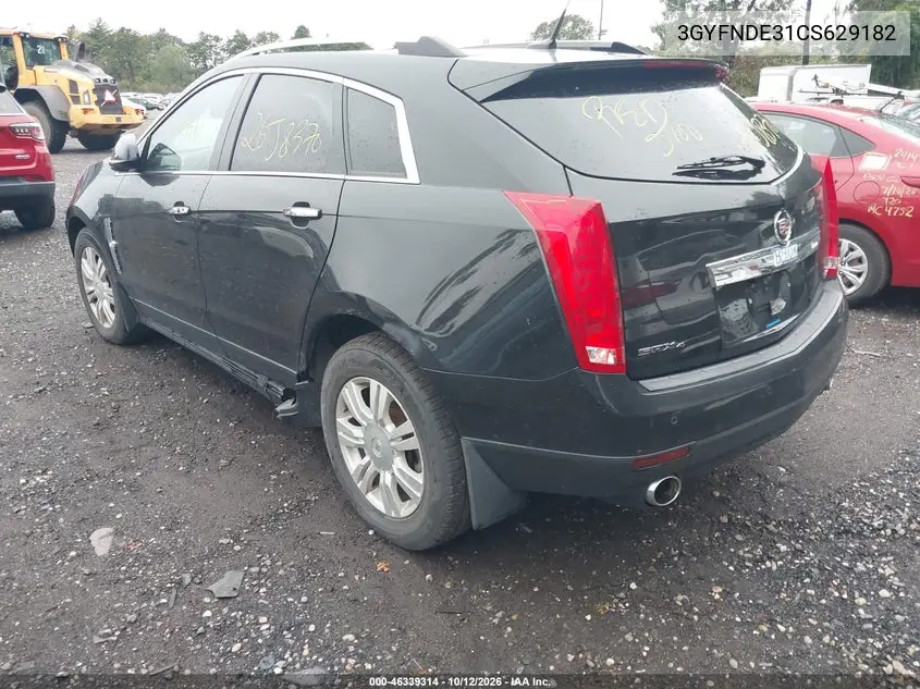 2012 CADILLAC SRX VIN 3GYFNDE31CS629182 — фото 3