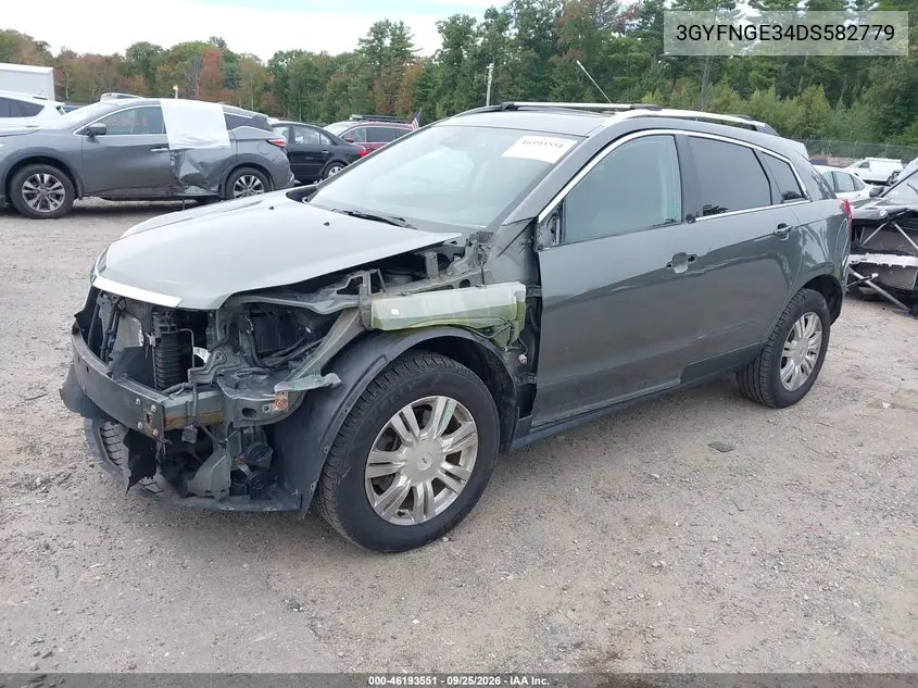 2013 CADILLAC SRX VIN 3GYFNGE34DS582779 — фото 2
