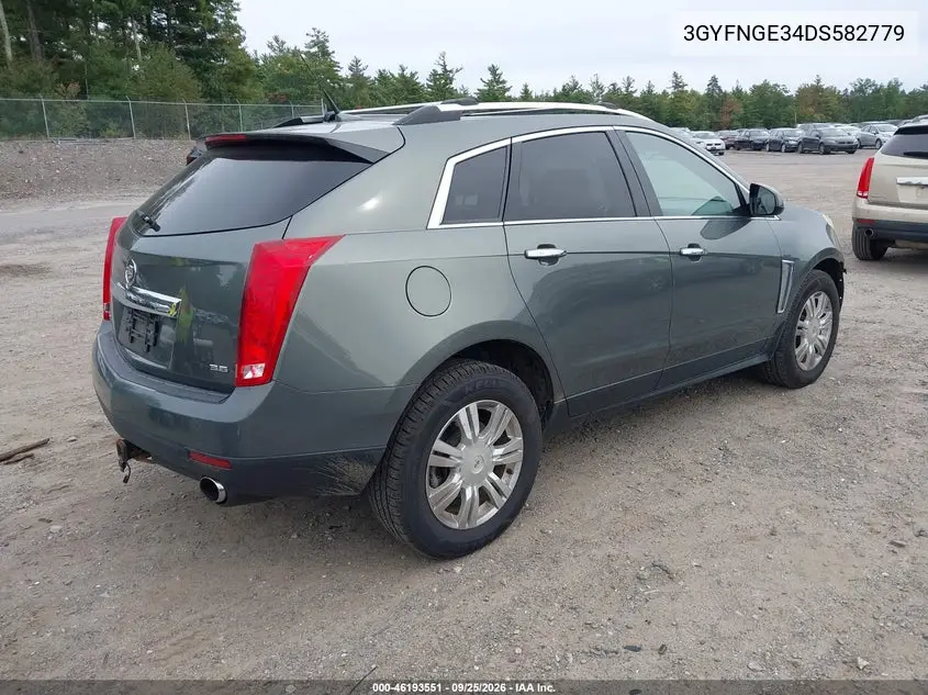 2013 CADILLAC SRX VIN 3GYFNGE34DS582779 — фото 4