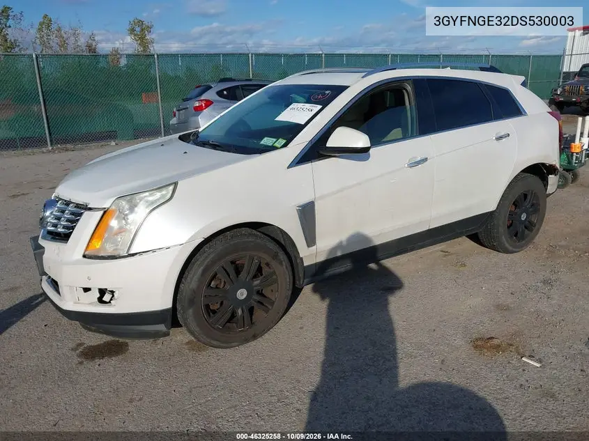 2013 CADILLAC SRX VIN 3GYFNGE32DS530003 — фото 2