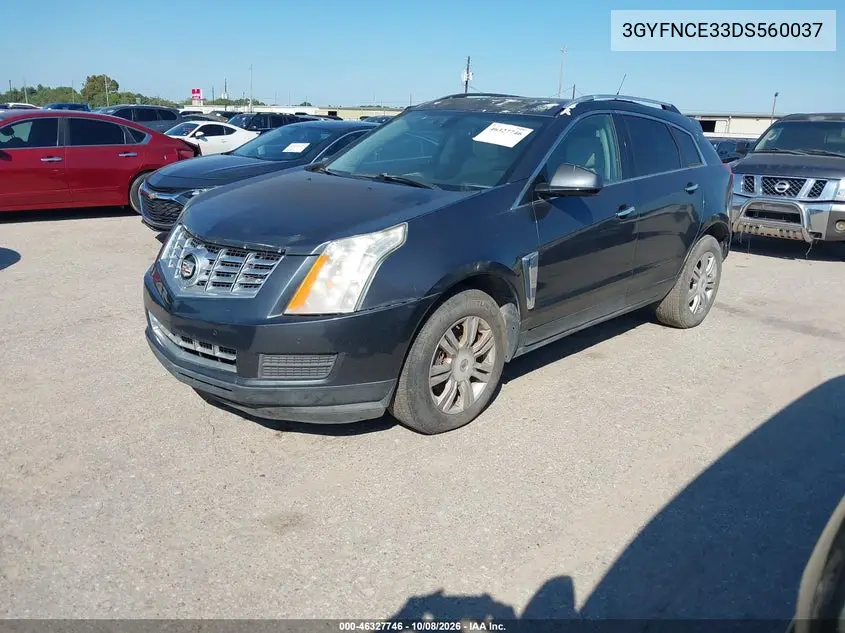 2013 CADILLAC SRX VIN 3GYFNCE33DS560037 — фото 2