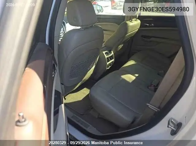 2014 CADILLAC SRX VIN 3GYFNGE30ES594980 — фото 8