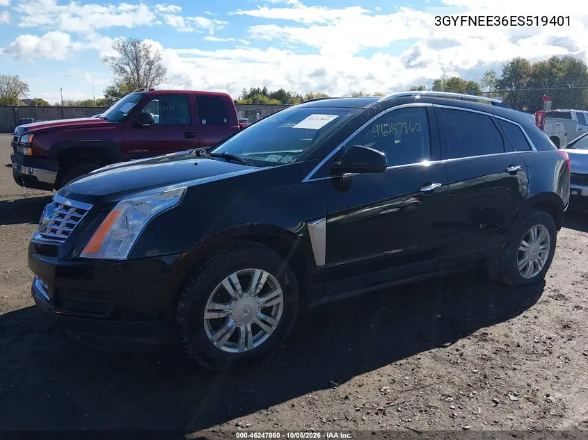 2014 CADILLAC SRX VIN 3GYFNEE36ES519401 — фото 2