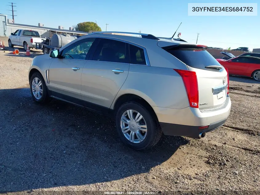 2014 CADILLAC SRX VIN 3GYFNEE34ES684752 — фото 3