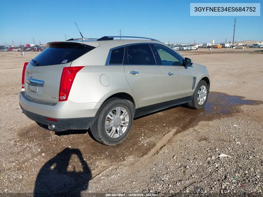 2014 CADILLAC SRX VIN 3GYFNEE34ES684752 — фото 4
