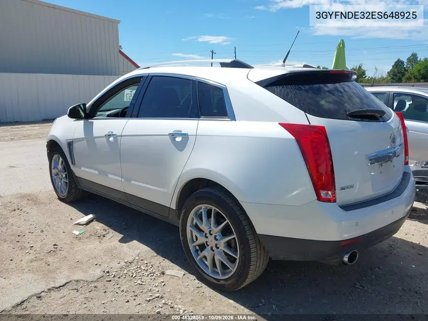 2014 CADILLAC SRX VIN 3GYFNDE32ES648925 — фото 3