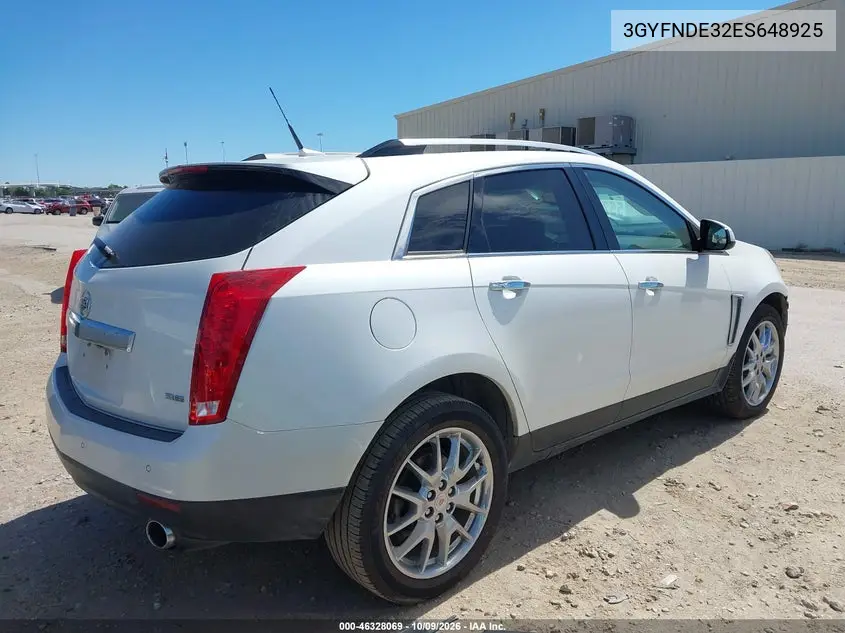 2014 CADILLAC SRX VIN 3GYFNDE32ES648925 — фото 4