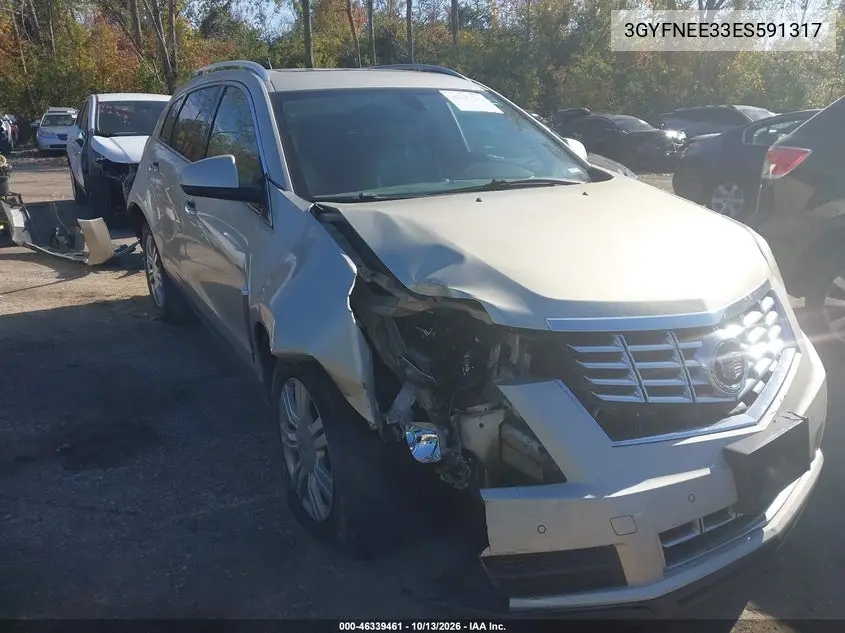 CADILLAC SRX 2014, VIN 3GYFNEE33ES591317