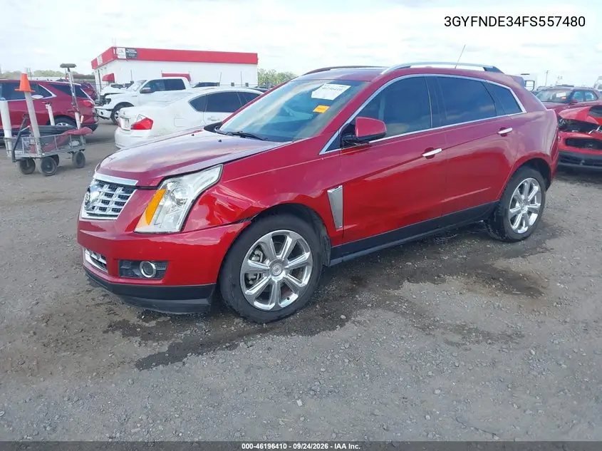 2015 CADILLAC SRX VIN 3GYFNDE34FS557480 — фото 2