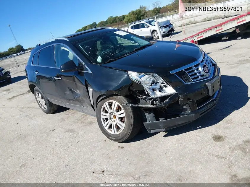 CADILLAC SRX 2015, VIN 3GYFNBE35FS597801