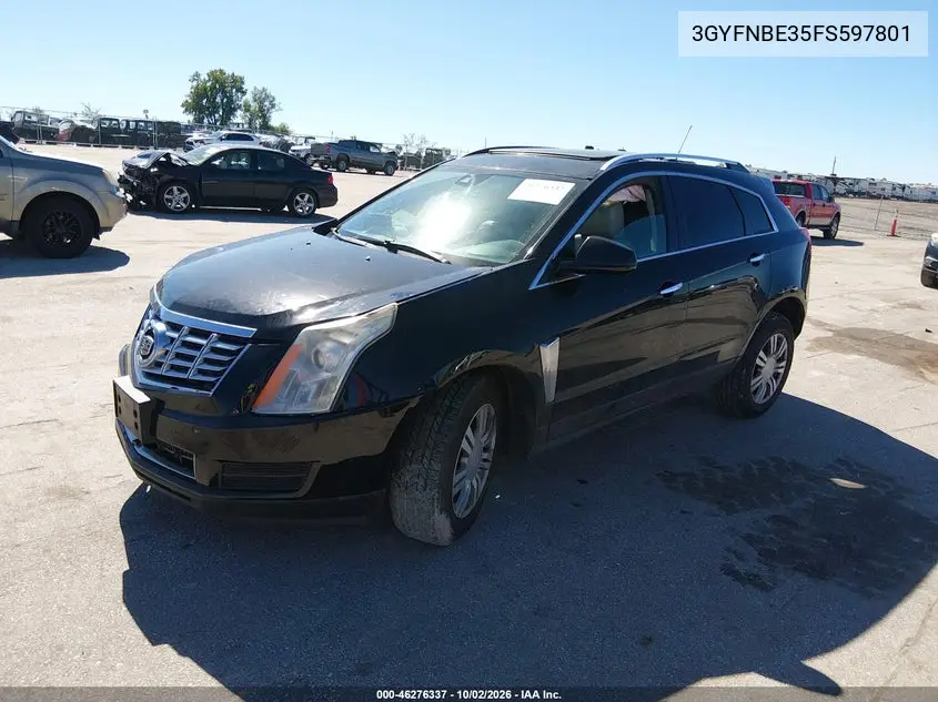 2015 CADILLAC SRX VIN 3GYFNBE35FS597801 — фото 2