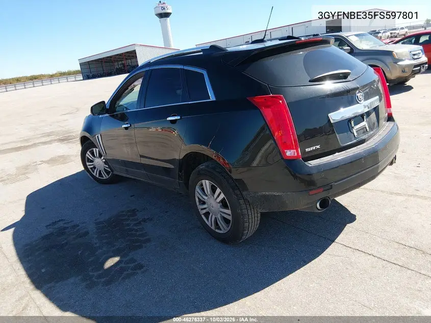 2015 CADILLAC SRX VIN 3GYFNBE35FS597801 — фото 3