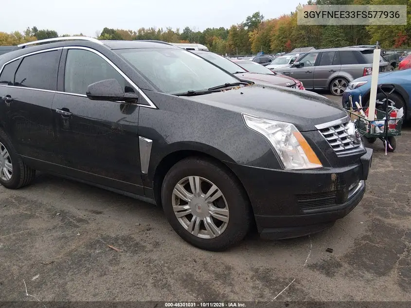 CADILLAC SRX 2015, VIN 3GYFNEE33FS577936