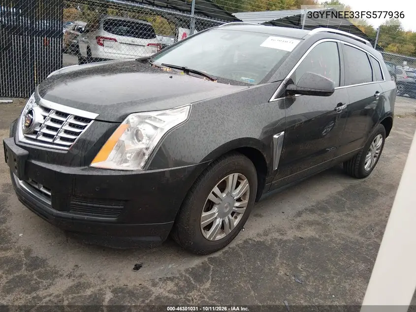 2015 CADILLAC SRX VIN 3GYFNEE33FS577936 — фото 2