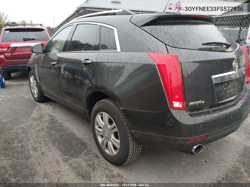 2015 CADILLAC SRX VIN 3GYFNEE33FS577936 — фото 3