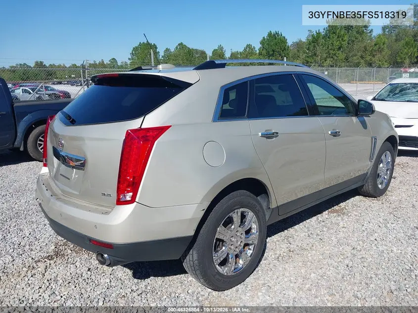 2015 CADILLAC SRX VIN 3GYFNBE35FS518319 — фото 4