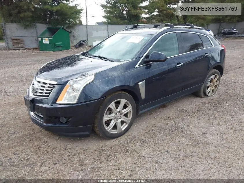 2015 CADILLAC SRX VIN 3GYFNFE3XFS561769 — фото 2