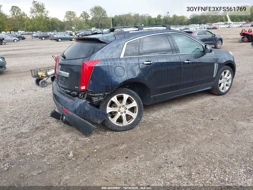 2015 CADILLAC SRX VIN 3GYFNFE3XFS561769 — фото 4