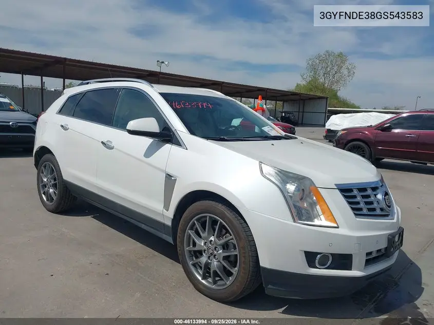 CADILLAC SRX 2016, VIN 3GYFNDE38GS543583