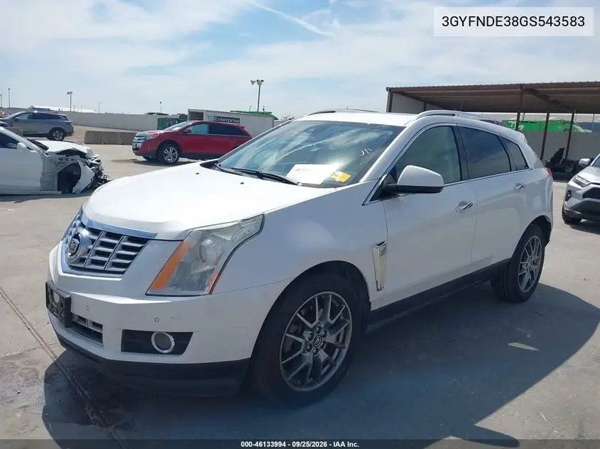 2016 CADILLAC SRX VIN 3GYFNDE38GS543583 — фото 2