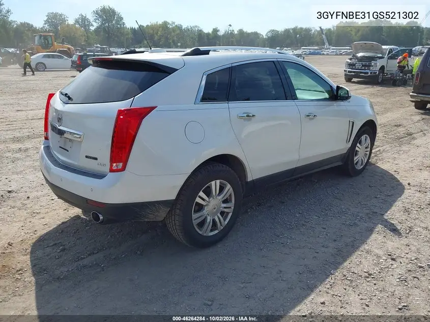 2016 CADILLAC SRX VIN 3GYFNBE31GS521302 — фото 4
