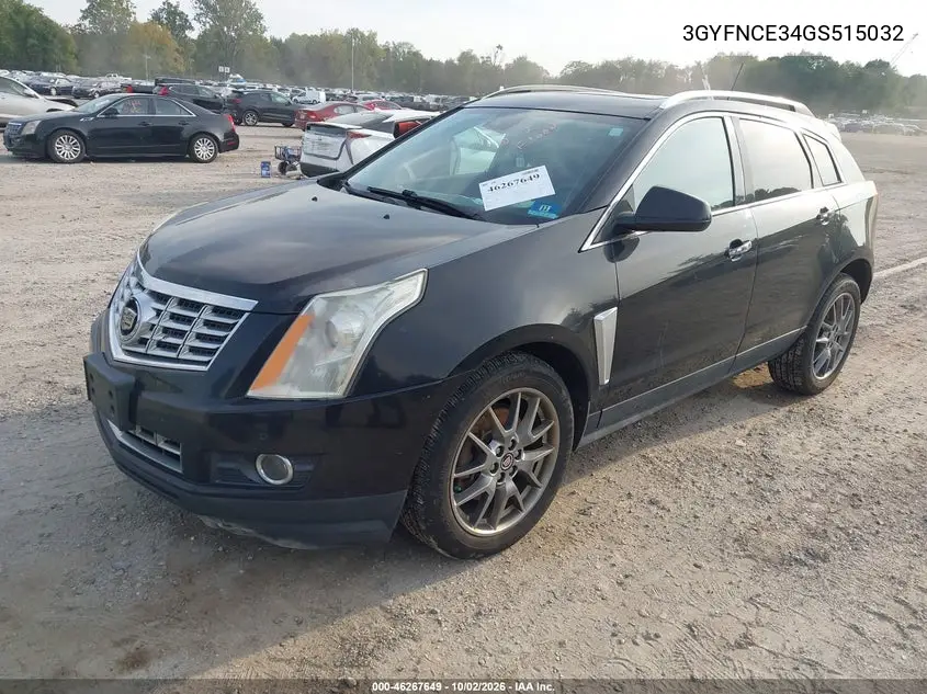 2016 CADILLAC SRX VIN 3GYFNCE34GS515032 — фото 2