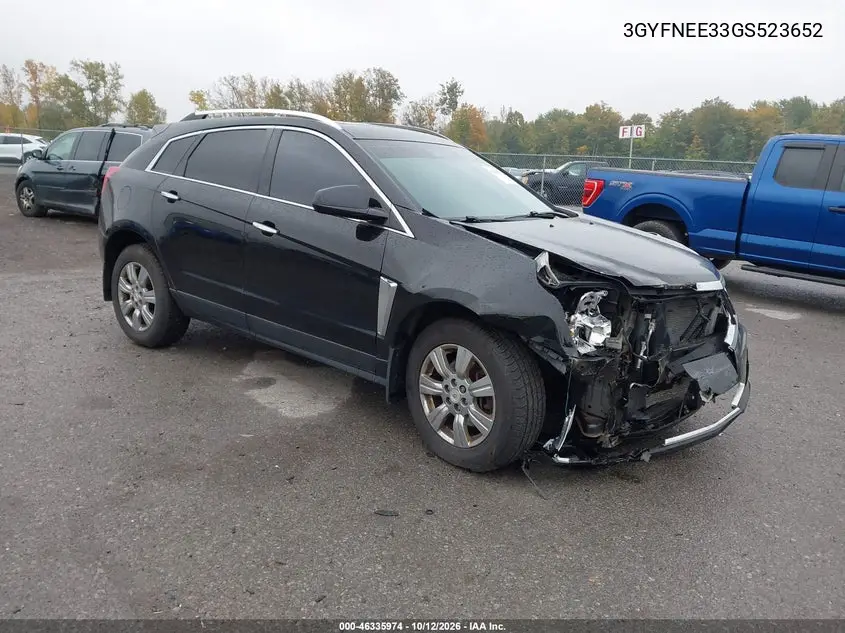CADILLAC SRX 2016, VIN 3GYFNEE33GS523652