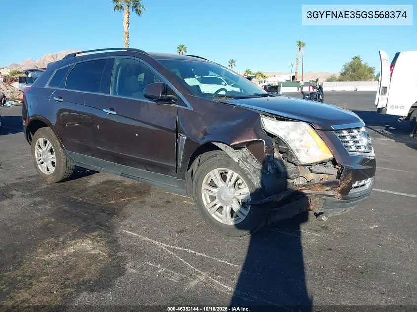 CADILLAC SRX 2016, VIN 3GYFNAE35GS568374