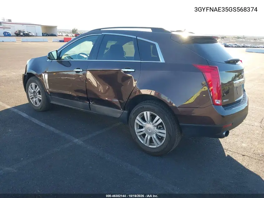 2016 CADILLAC SRX VIN 3GYFNAE35GS568374 — фото 3