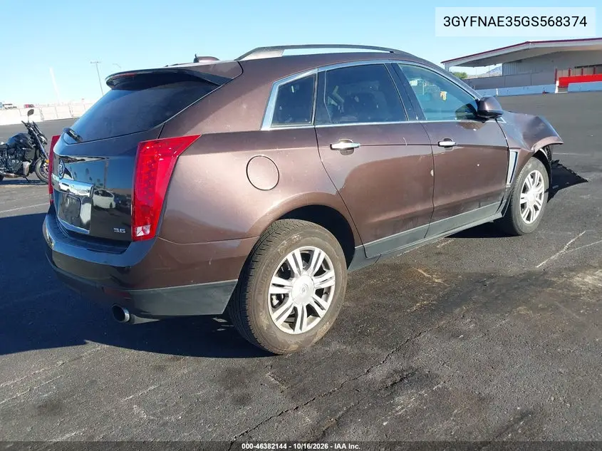 2016 CADILLAC SRX VIN 3GYFNAE35GS568374 — фото 4