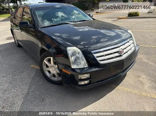 CADILLAC STS 2006, VIN 1G6DW677760221466